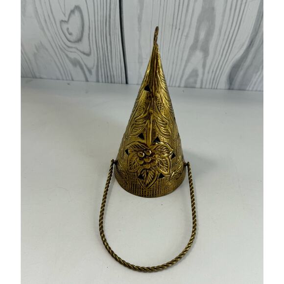 Vintage Brass Tussie-Middie Flower Holder Decorative Decor - Picture 1 of 6